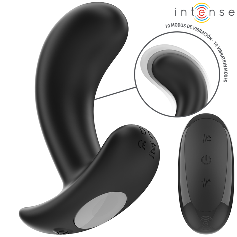 INTENSE CHANDLER ANAL PLUG 10 VIBRATIONS NOIR TELECOMMANDE