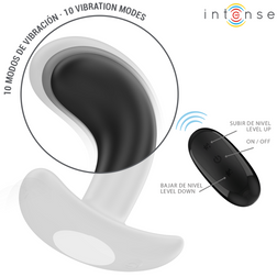 Détail de la télécommande du plug prostate vibrant avec ses 10 modes