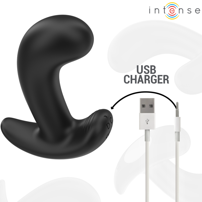 INTENSE CHANDLER ANAL PLUG 10 VIBRATIONS NOIR TELECOMMANDE