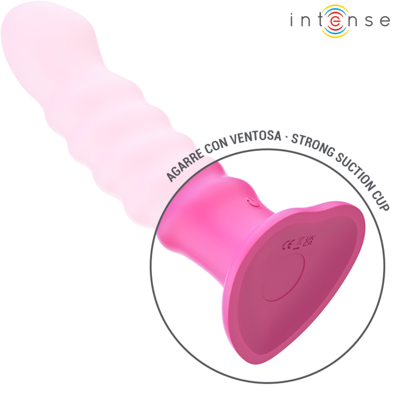 INTENSE CINDY VIBRATEUR TAILLE L DESIGN SPIRALE 10 VIBRATIONS ROSE TELECOMMANDE