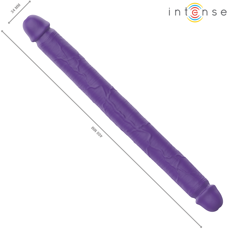 INTENSE GUNTER DILDO DOUBLE VIBRATEUR 40 CM VIOLET TELECOMMANDE
