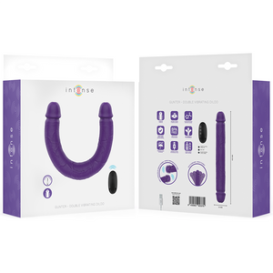INTENSE GUNTER DILDO DOUBLE VIBRATEUR 40 CM VIOLET TELECOMMANDE