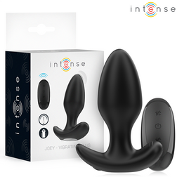 Plug vibrant télécommandé noir en silicone avec sa télécommande sans fil