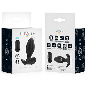 INTENSE JOEY ANAL PLUG 10 VIBRATIONS NOIR TELECOMMANDE