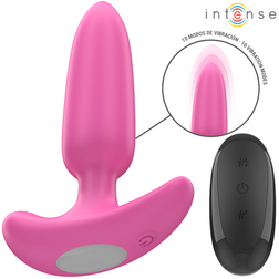 Plug vibrant prostate en silicone rose avec télécommande sans fil