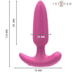 Dimensions du plug vibrant prostate slim 11 cm avec base en T