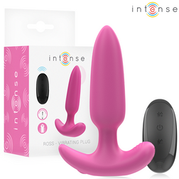 Plug vibrant prostate Ross rose avec télécommande et emballage