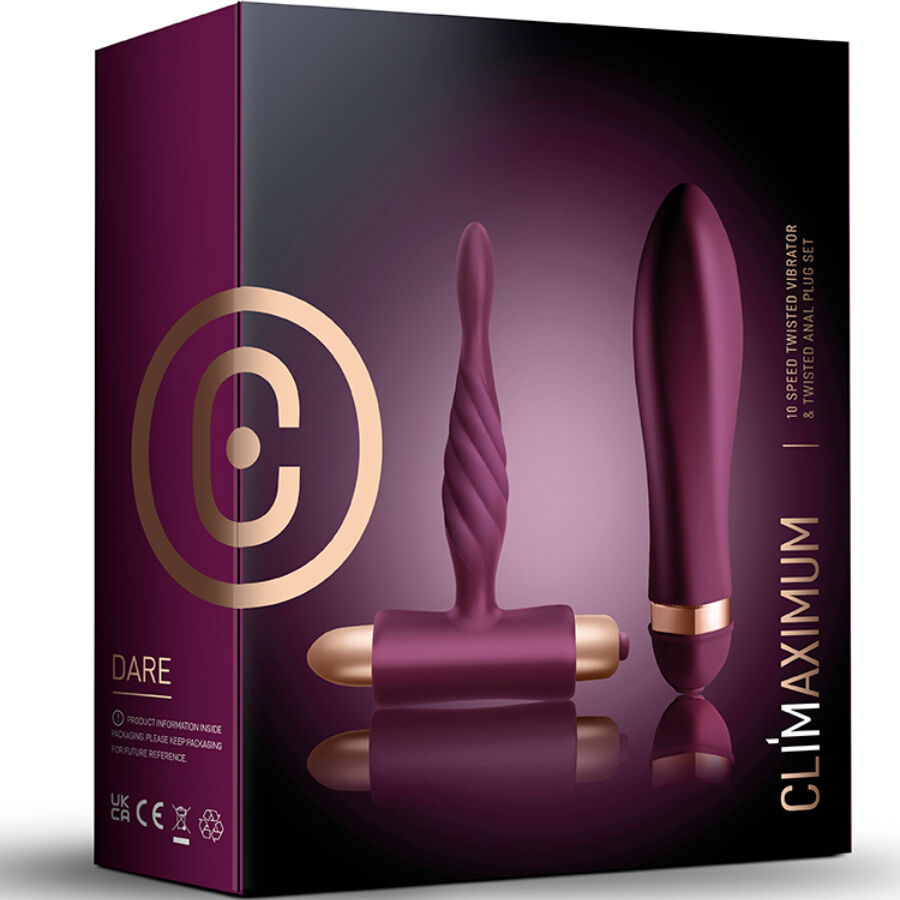 CLIMAXIMUM DARE KIT VIBRATEUR TWISTED PLUG ANAL DEBUTANT