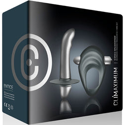 Kit cockring vibrant + plug prostatique 10 modes — Entice