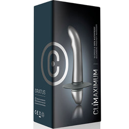 Plug prostate vibrant débutant courbe lisse base large — Climaximum