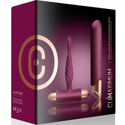CLIMAXIMUM RAPTURE SET KLASSISCHER VIBRATOR ANALPLUG FÜR EINSTEIGER