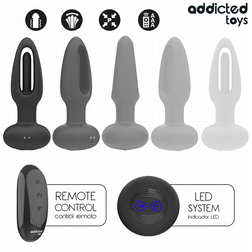 Plug anal avec langue rotative + télécommande sans fil — Addicted Flipping Tongue