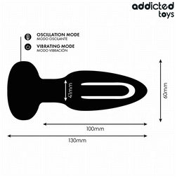 Plug anal avec langue rotative + télécommande sans fil — Addicted Flipping Tongue