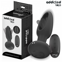 Plug anal Addicted Flipping Tongue avec langue rotative — vue de face