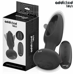 ADDICTED TOYS PLUG ANAL AVEC LANGUE VIBRANTE ET TELECOMMANDE