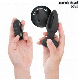 Plug anal avec langue rotative + télécommande sans fil — Addicted Flipping Tongue