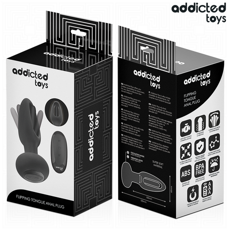 ADDICTED TOYS PLUG ANAL AVEC LANGUE VIBRANTE ET TELECOMMANDE