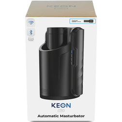 Masturbateur homme de la marque Kiiroo modèle WiFi avec gaine Keon en Silicone noir 20.0 cm pour le plaisir intime.