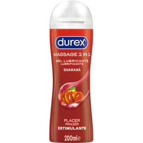 Gel massage et lubrifiant 2 en 1 stimulant guarana 200 ml — Durex Play · Durex Lubes · Lubrifiants aromatisés