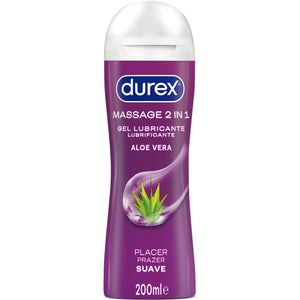 Gel massage et lubrifiant 2 en 1 aloe vera 200 ml — Durex Play · Durex Lubes · Lubrifiants aromatisés