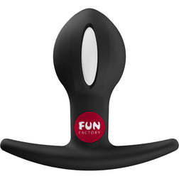 Plug anal B-Ball Uno negro con bola lastrada, de silicona, 3,4 cm — embalaje