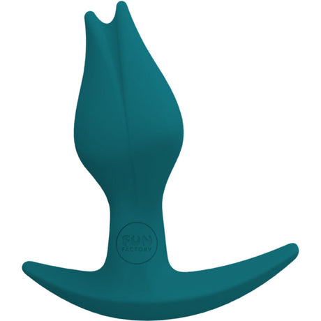 Plug silicone médical 8,5 cm vert pomme — vue de profil