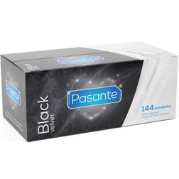 Pasante Préservatifs Noirs Black Velvet — boîte de 144 vu de face