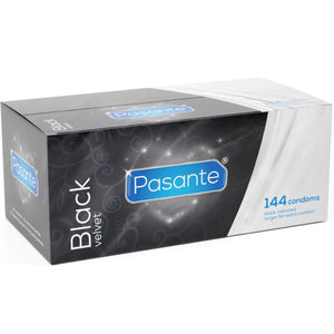 Préservatifs Noirs Pasante Black Velvet — boîte de 144 · Pasante · PRÉSERVATIFS