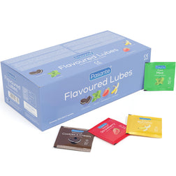 Boîte 144 lubrifiants aromatisés monodoses 5 ml — Flavoured Lubes