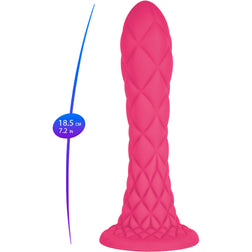 Gode fantaisie fuchsia relief écailles 18,5 cm — Dreamy