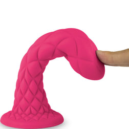 Gode fantaisie fuchsia relief écailles 18,5 cm — Dreamy