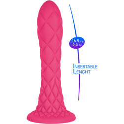 Gode fantaisie fuchsia relief écailles 18,5 cm — Dreamy