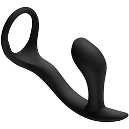 Plug anal silicone avec cockring intégré - emballage