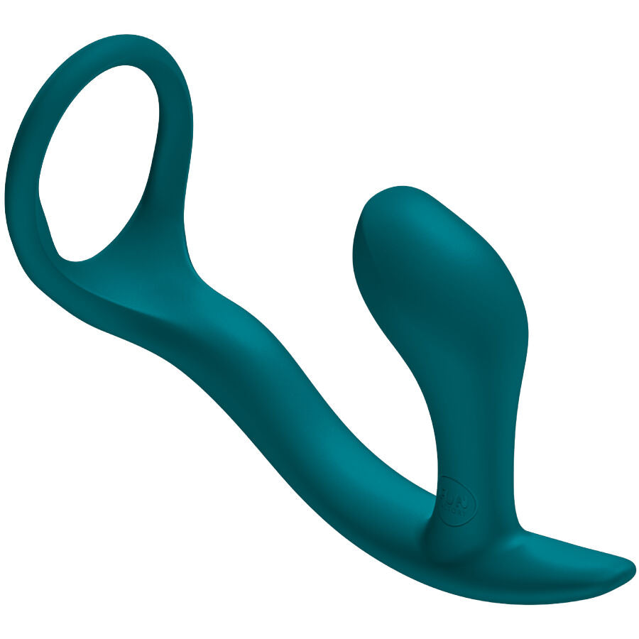 Plug anal silicone avec cockring intégré vert — emballage