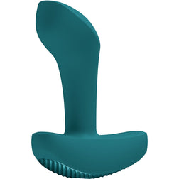 Plug prostatique vibrant vert Bootie Vibe 10 cm — vue de face