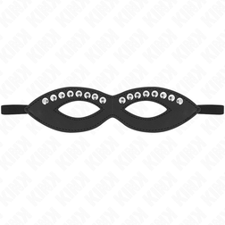 Loup BDSM rivets argentés cuir vegan — vue 2