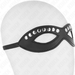 Loup BDSM rivets argentés cuir vegan — vue 4