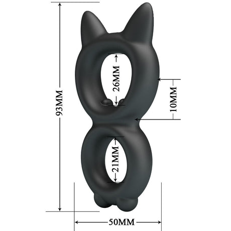 CRAZY BULL BAGUE DOUBLE EN SILICONE TORAN MODELE 20
