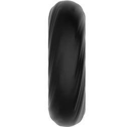 Cockring silicone ultra-souple texture spirale — vue détaillée