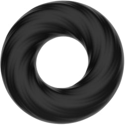 Cockring silicone ultra-souple texture spirale — vue de profil