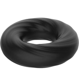Cockring silicone ultra-souple texture spirale — en situation