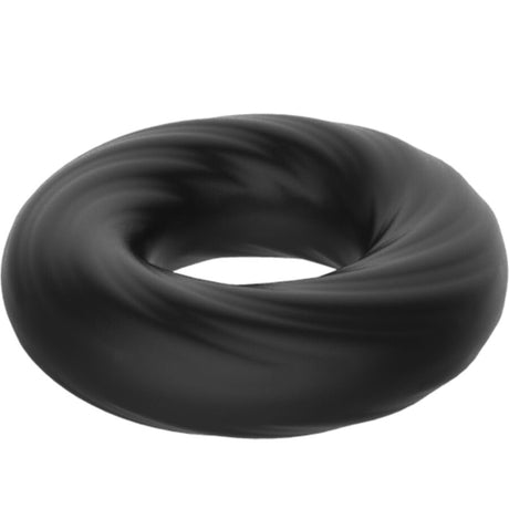 Cockring silicone ultra-souple texture spirale — en situation