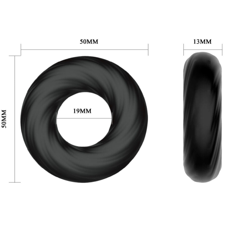 Cockring silicone ultra-souple texture spirale — emballage