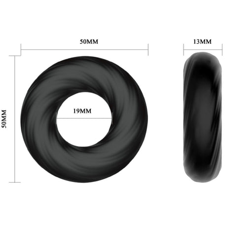 Cockring silicone ultra-souple texture spirale — emballage