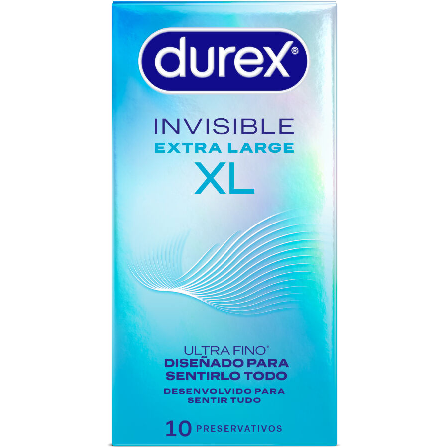 DUREX PRESERVATIFS INVISIBLES XL 10 UNITES
