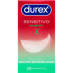 Préservatifs ultra-fins taille slim 10 unités — Durex Sensitivo — vue de face