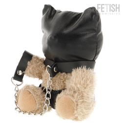 Porte-clés ours Momo marron, vue de face