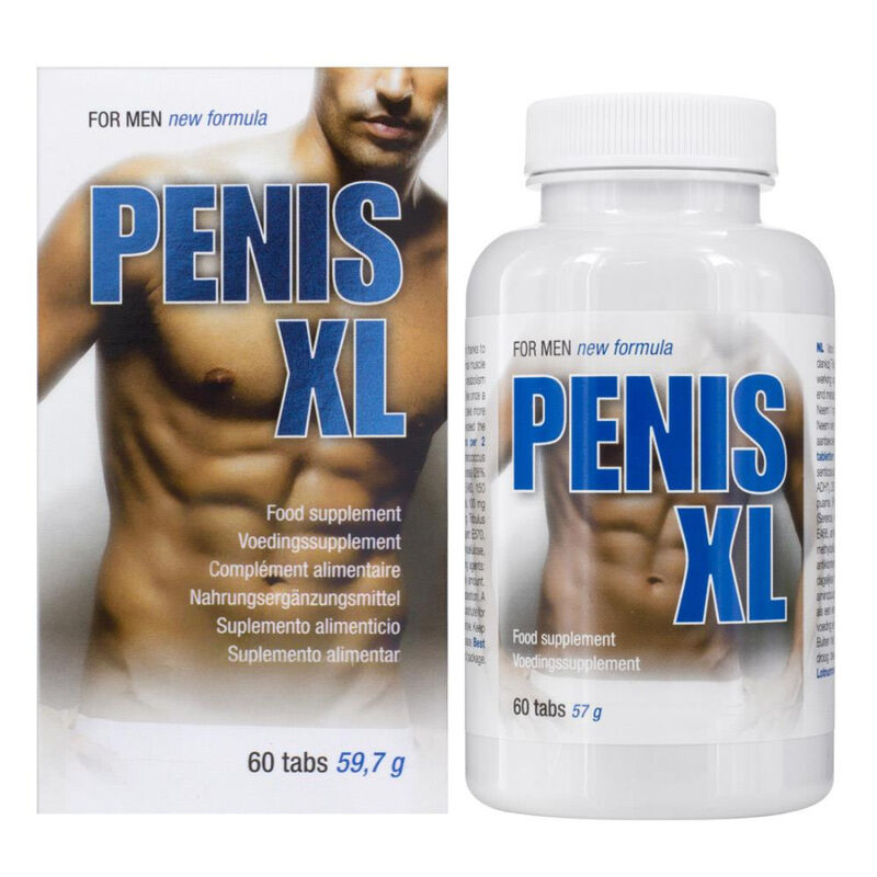 Boîte et flacon Penis XL de Cobeco, complément alimentaire de 60 comprimés