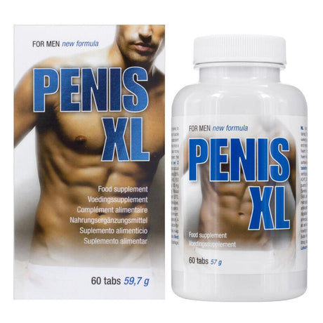 Boîte et flacon Penis XL de Cobeco, complément alimentaire de 60 comprimés