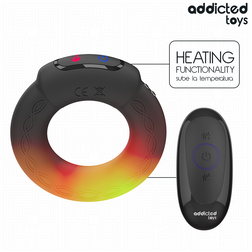 Cockring Vibrant chauffant 40 mm télécommande - vue produit de profil